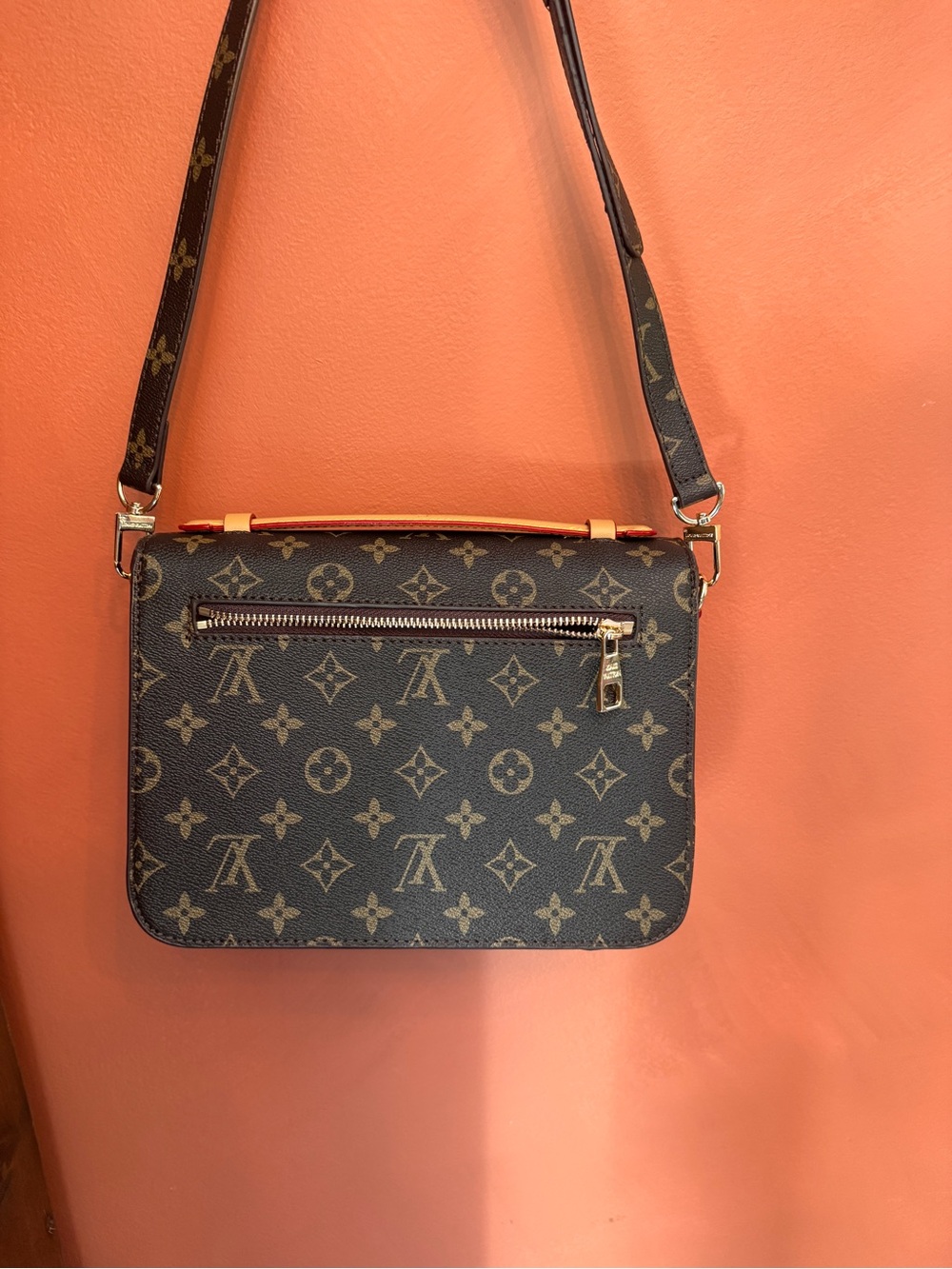 Louis Vuitton Monogram Shoulder Crossbody in Brown and Gold - Picture 6 of 11